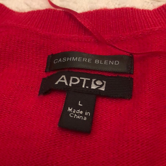 Red cashmere blend sweater - Picture 2 of 3